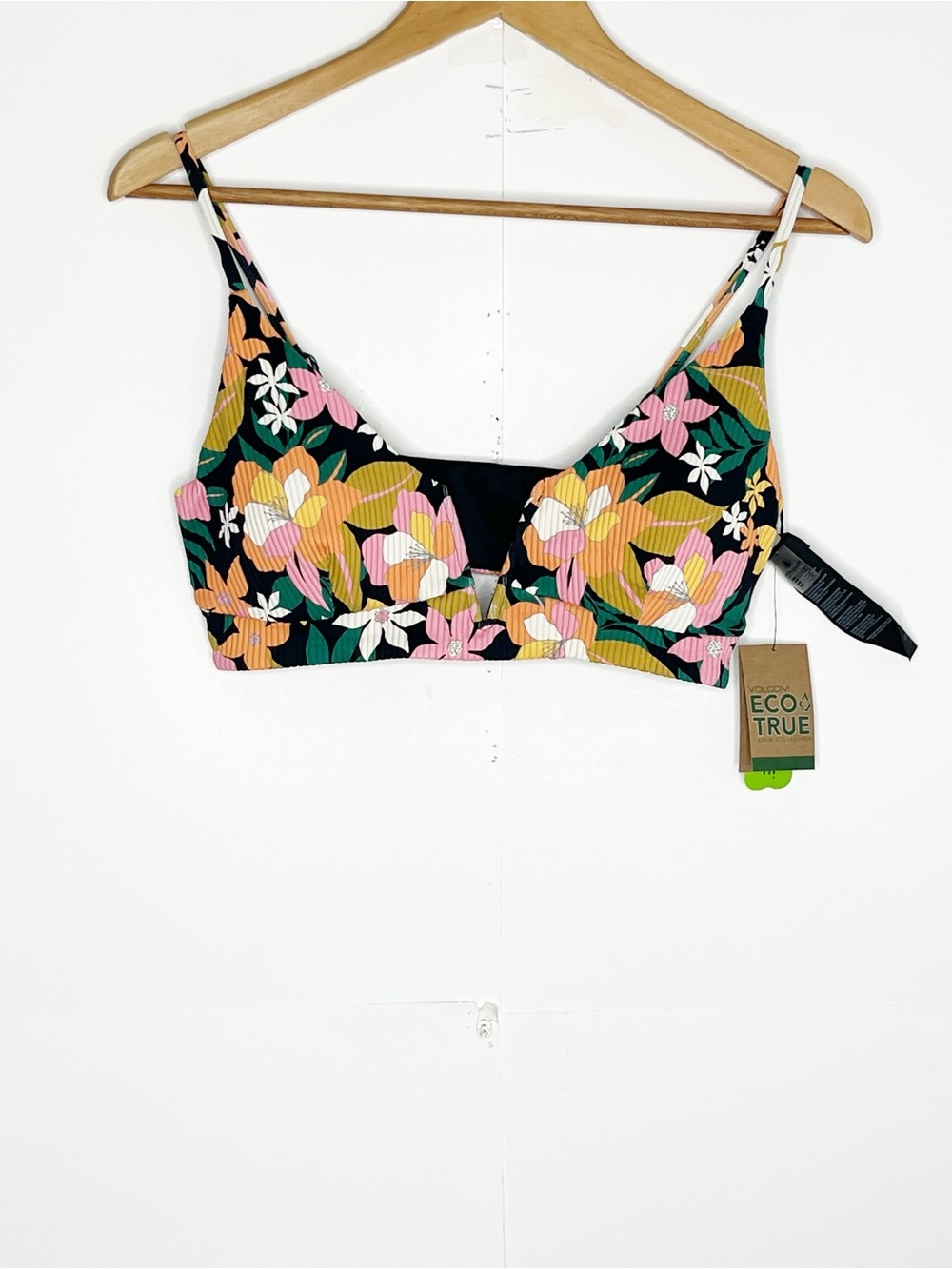 Volcom Juniors Had Me at Aloha Printed Bikini Top Size XL